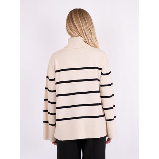 Neo Noir Ruby Stripe Striktrøje, Sand, 34