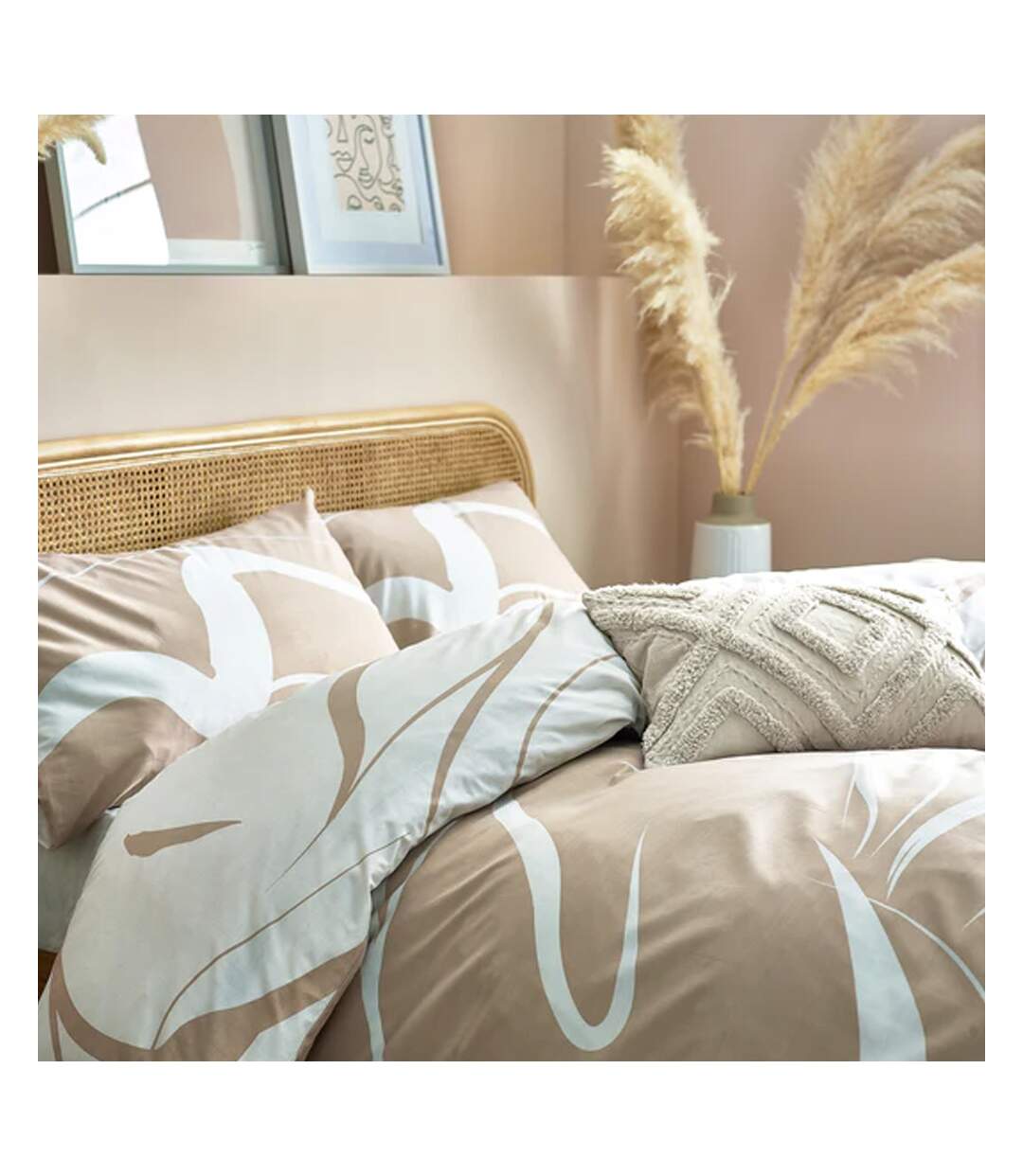 Furn - Parure de lit SINARAMA (Beige pâle) - UTRV2450