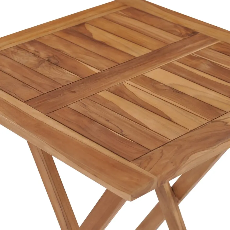 vidaXL Tuintafel inklapbaar 60x60x75 cm massief teakhout