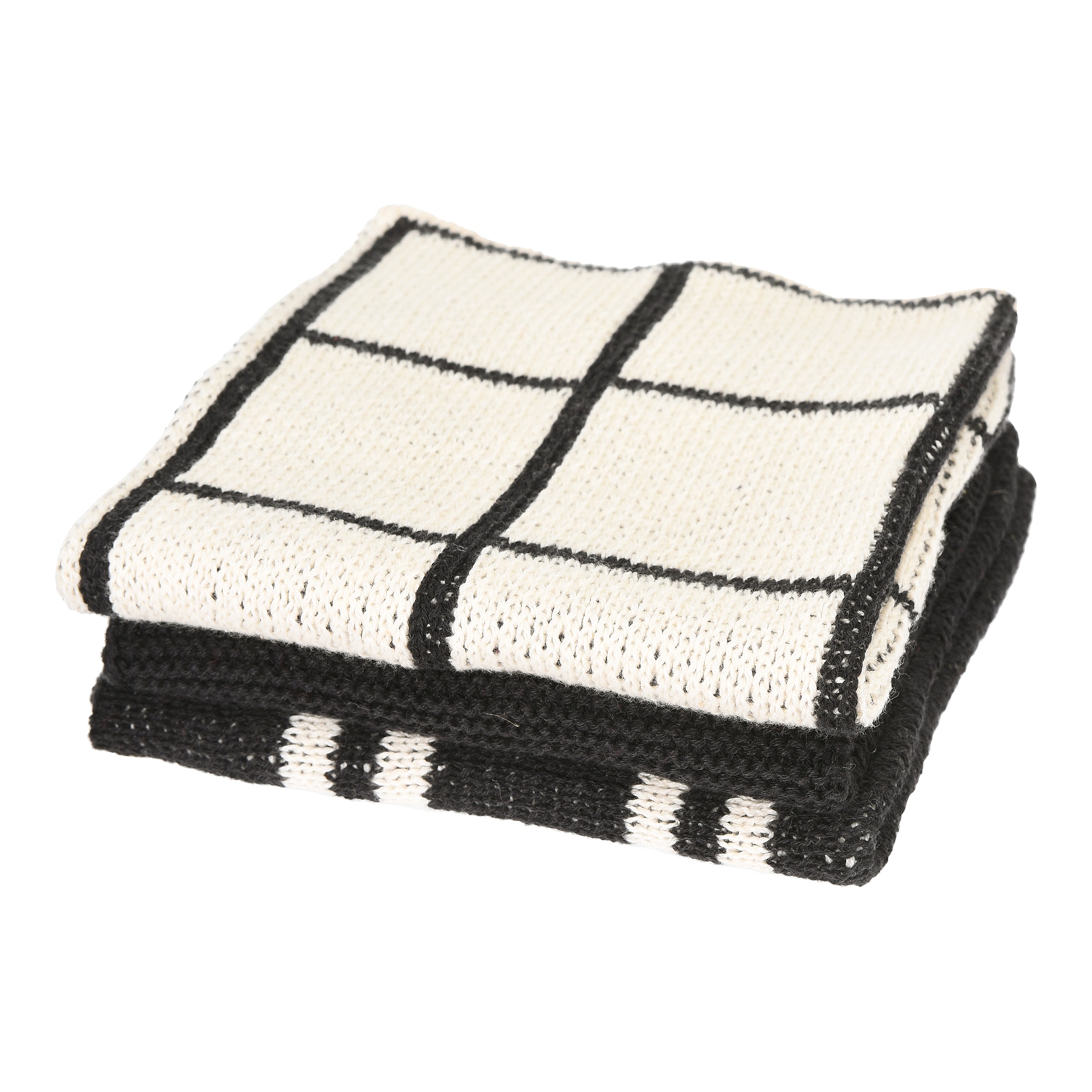 schwarz, L 28 x B 28 cm, 3-teilig