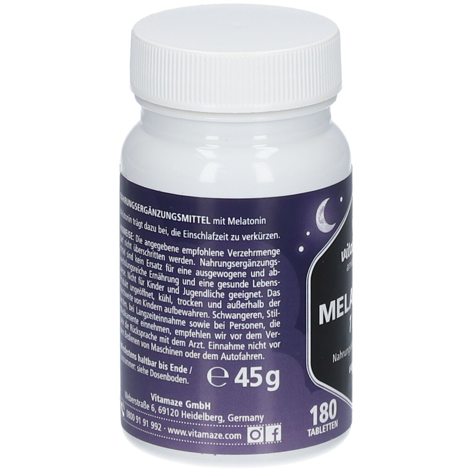 MELATONIN 1 mg vegan