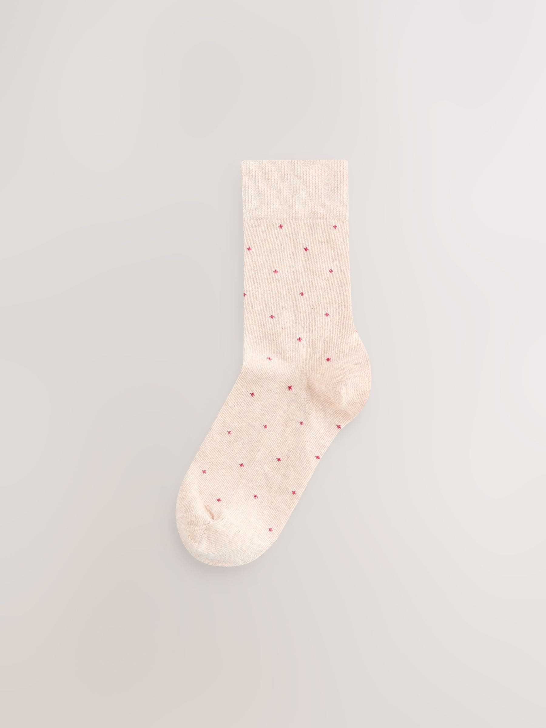 Multi Pin Dot Spot - Formal Ankle Socks 5 Pack