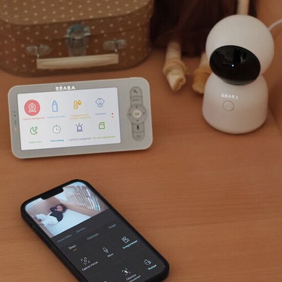 Écoute Bébé Vidéo Zen Night Light   Blanc        de               Béaba