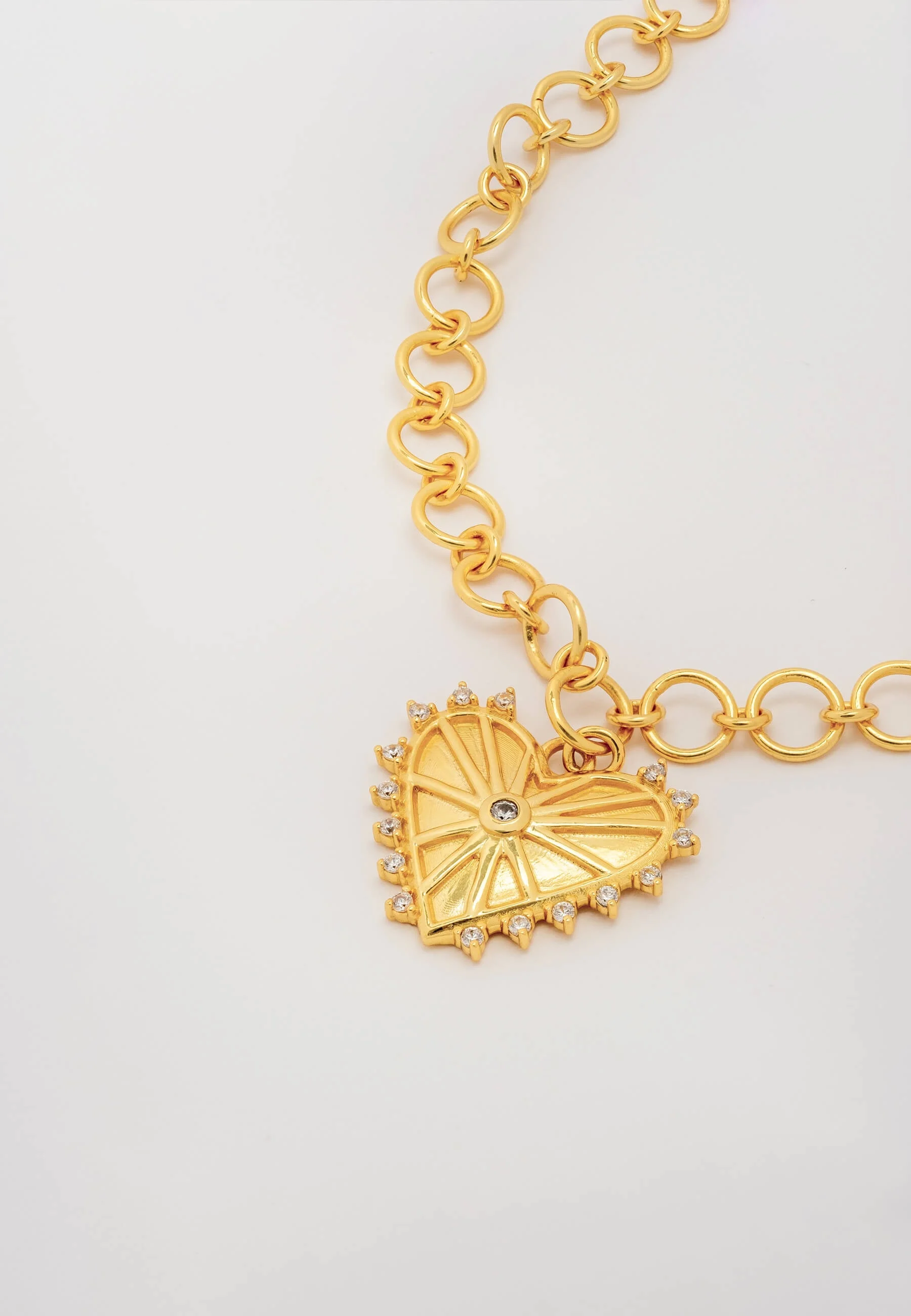 SYNERGY - Collier coeur | Doré