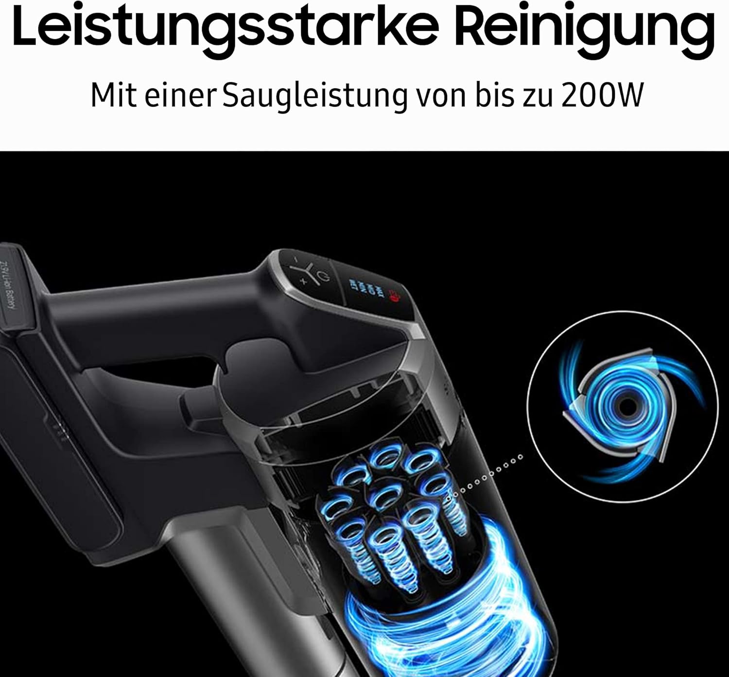 Jet 75 pet extra VS20T7562R5/EG, Akku-Handstaubsauger inklusive Ersatzakku, kabellos, beutellos, max. 200 W, wechselbarer 21.9V Li-Ion Akku, 0,8 Liter, ChroMetal Silber