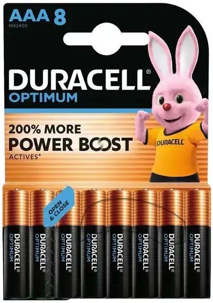BATTERIJ DURACELL OPTIMUM 8X AAA