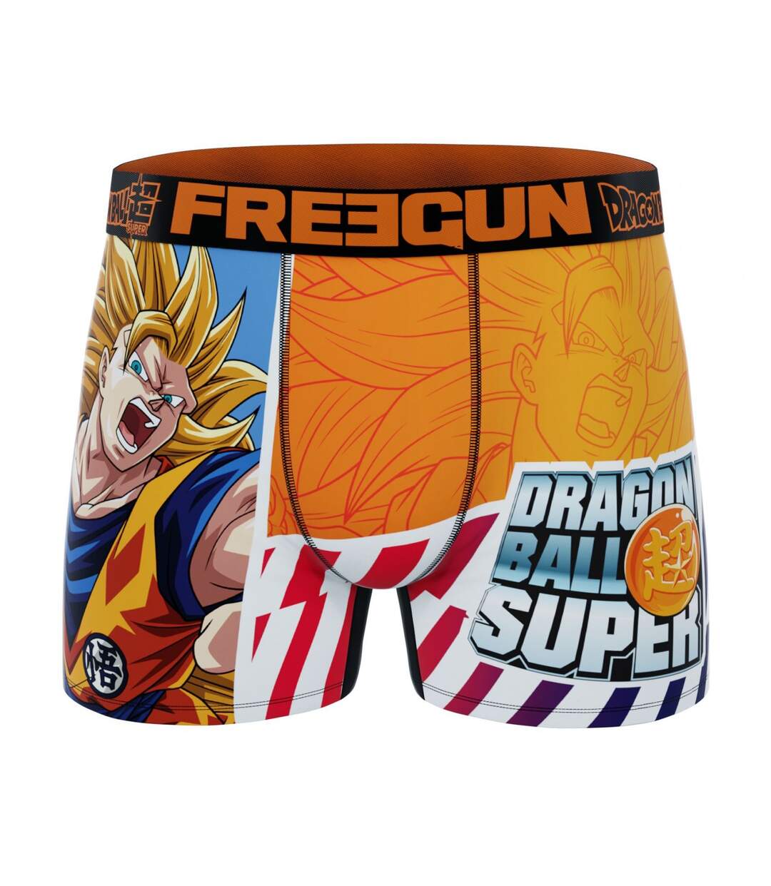 Boxer Homme Dragon Ball Super, Caleçon Homme Sangoku et Vegeta, Original et Confortable (Lot de 3)