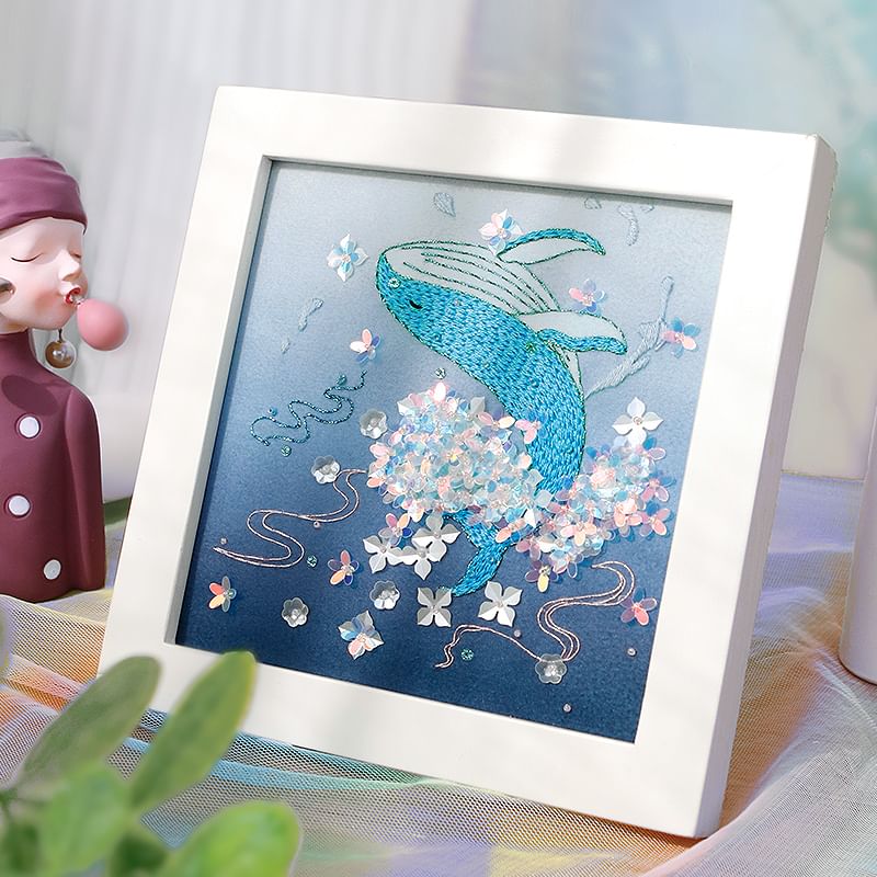 Embroidery Kingdom - DIY borduurpakket met frame-ornamenten (verschillende ontwerpen)