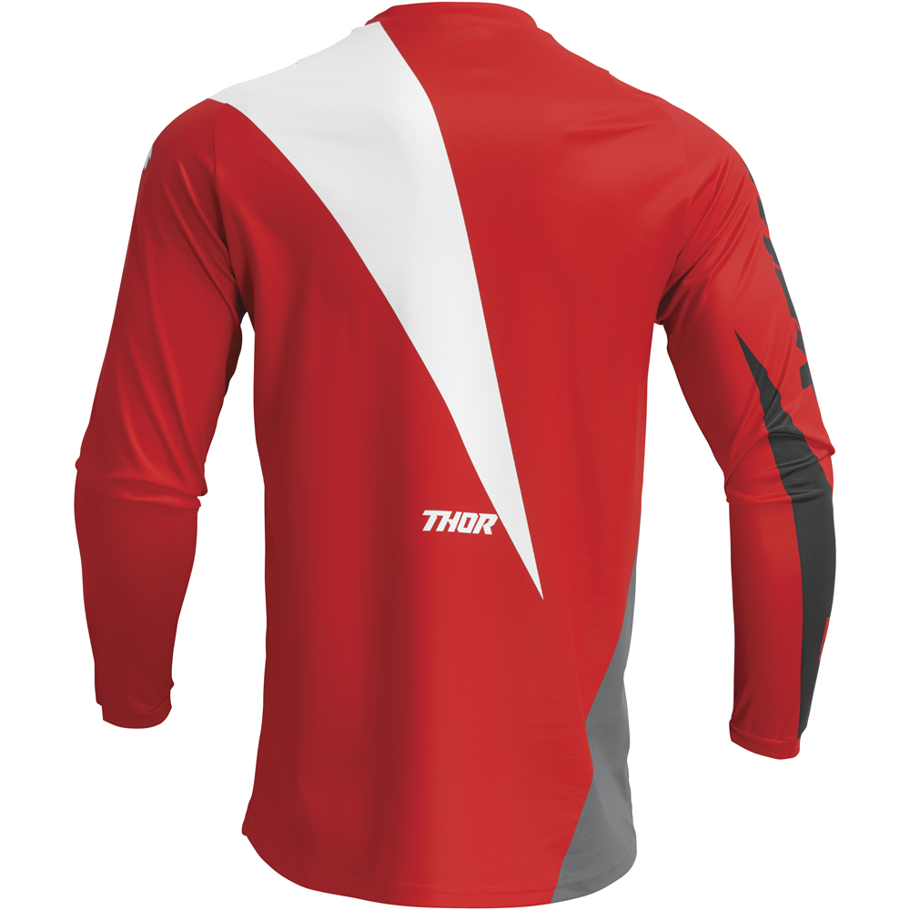 Thor Motocross - Maillot Sector Edge Rouge / Blanc