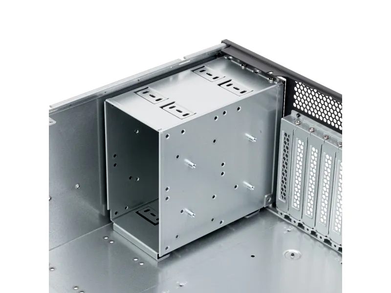 SilverStone RM46-502-I - Rack-monterbar 4U - SSI EEB - ingen strømforsyning (ATX / PS/2) - sort - USB