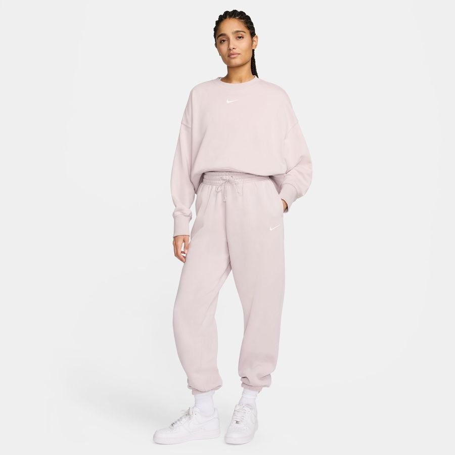 Nike Bas de Survêtement Phoenix Fleece Oversized - Rose/Blanc Cassé Femme