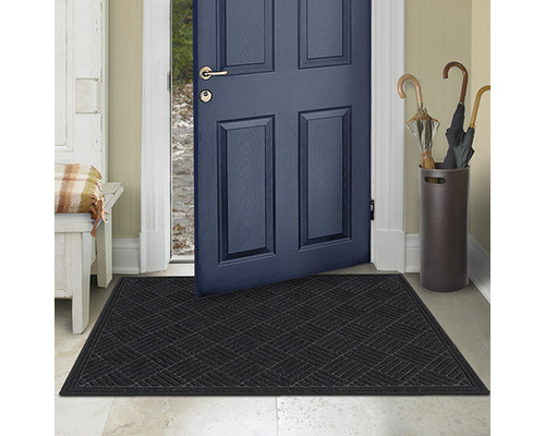 Deurmat Eco Contures antraciet 80x120 cm