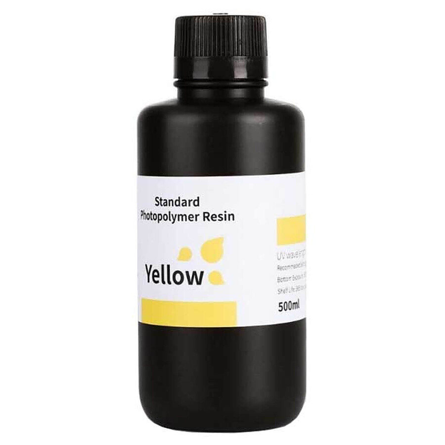Elegoo Résine LCD Photopolymère Standard Jaune - 500 g
