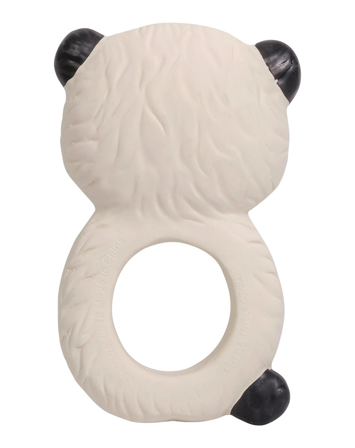 Beißring PANDA in weiß/schwarz