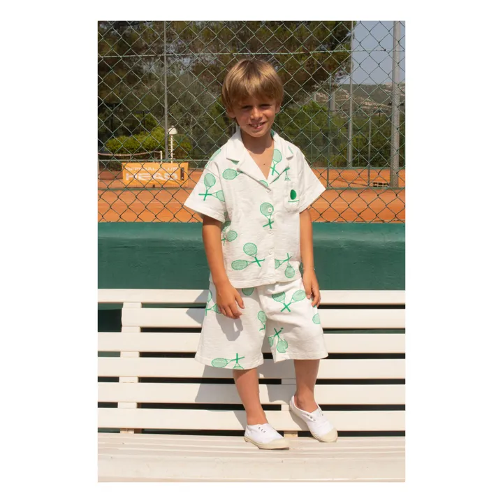 We Are Kids Chemise Marc Raquette Coton Bio | Blanc