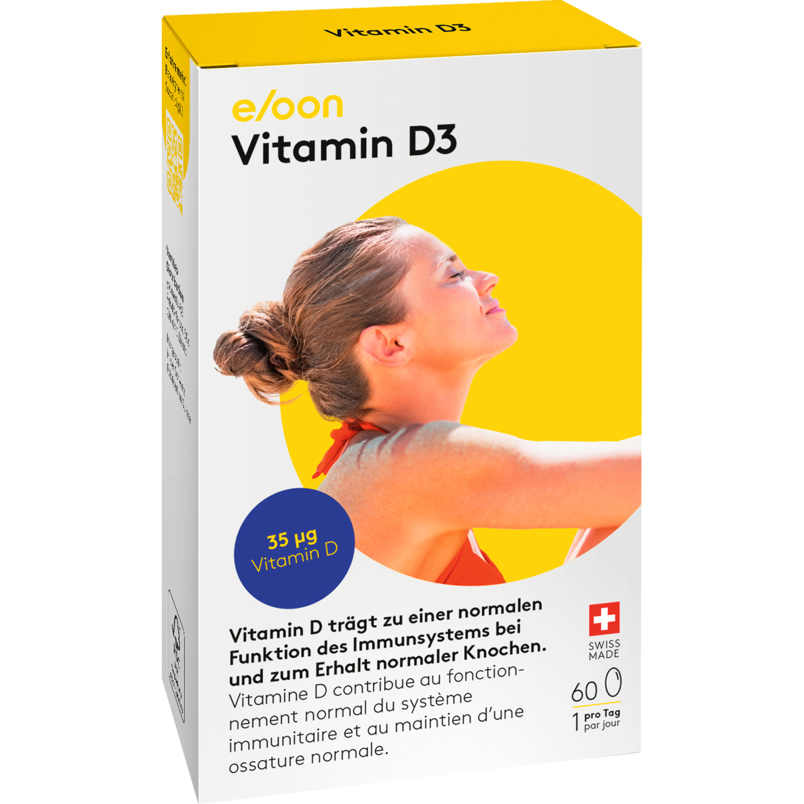 eloon Vitamin D3, 60 Kapseln