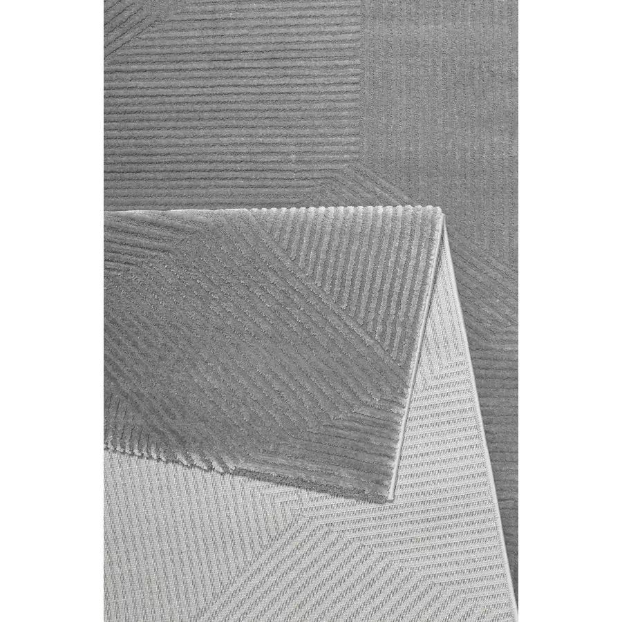 Esprit Kurzflorteppich Velvet Groove grau taupe
