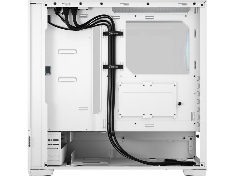 Fractal Design PC-Gehäuse Pop Air RGB TG Weiss Stylischer Gaming-Mid-Tower mit Sichtfenster und RGB-Lüfter