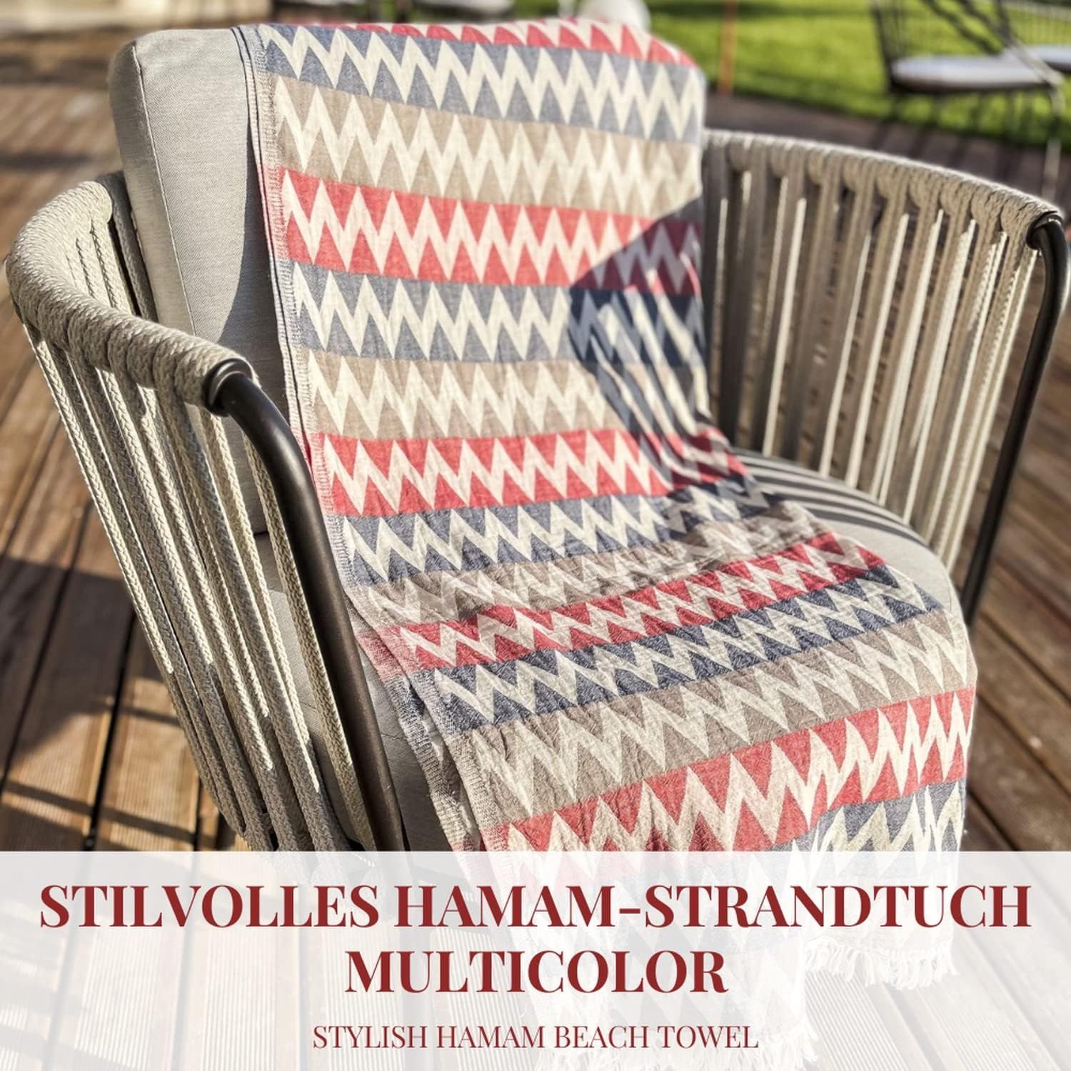 Carenesse Hamamtuch ZickZack 90*175 cm Multicolor