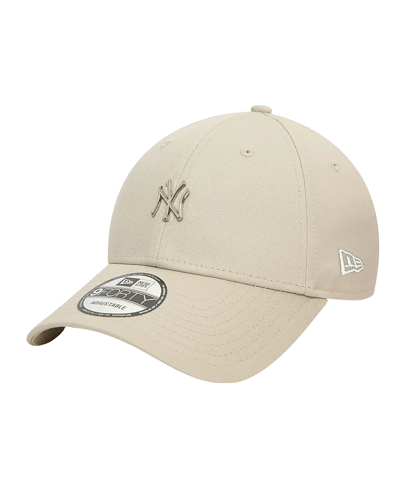 New Era MLB New York Yankees Metallic Pin 9Forty Cap Beige