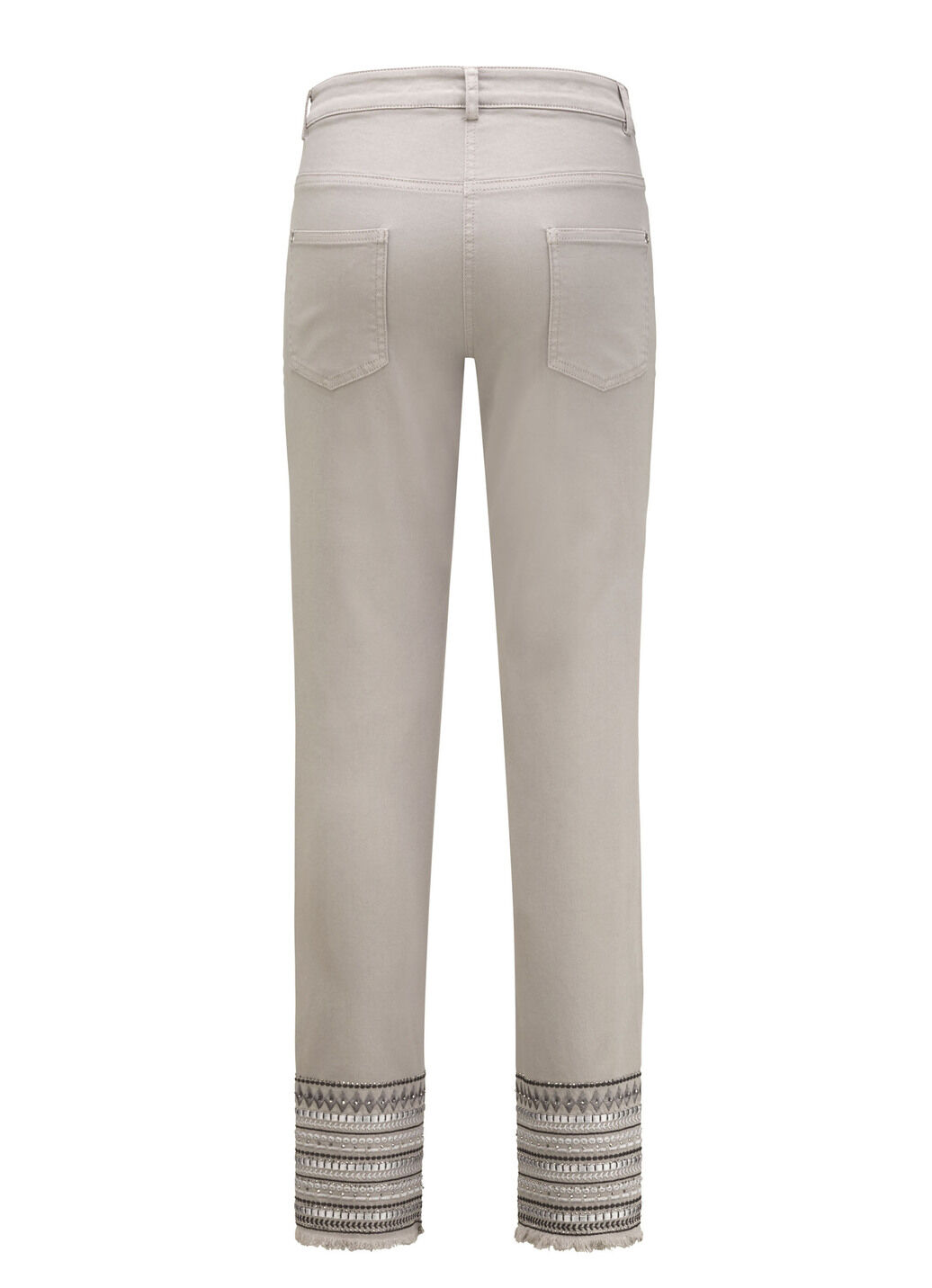 Hose mit aufwendiger Stickerei im Ethno-Stil