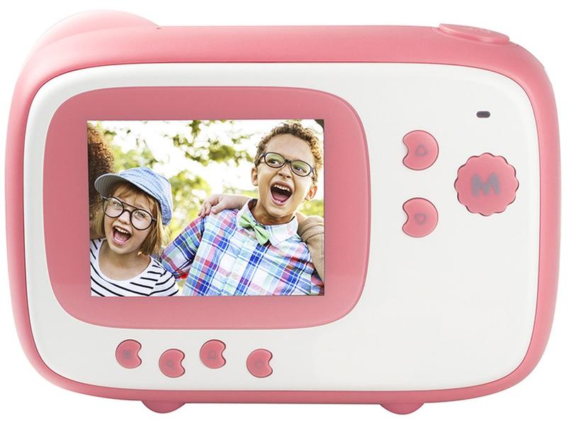 Agfa Fotokamera Realkids Instant Cam Pink Sofortbildkamera mit Thermopapier-Drucktechnik
