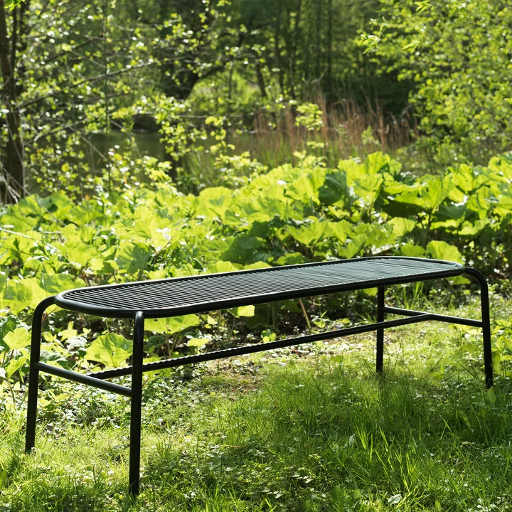 Normann Copenhagen - Vig Outdoor Bank, schwarz