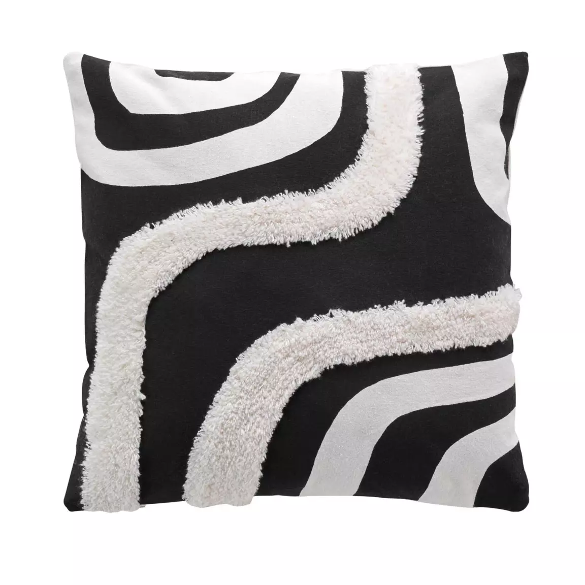 Housse de coussin carrée coton (40 x 40 cm) Mirade Noire