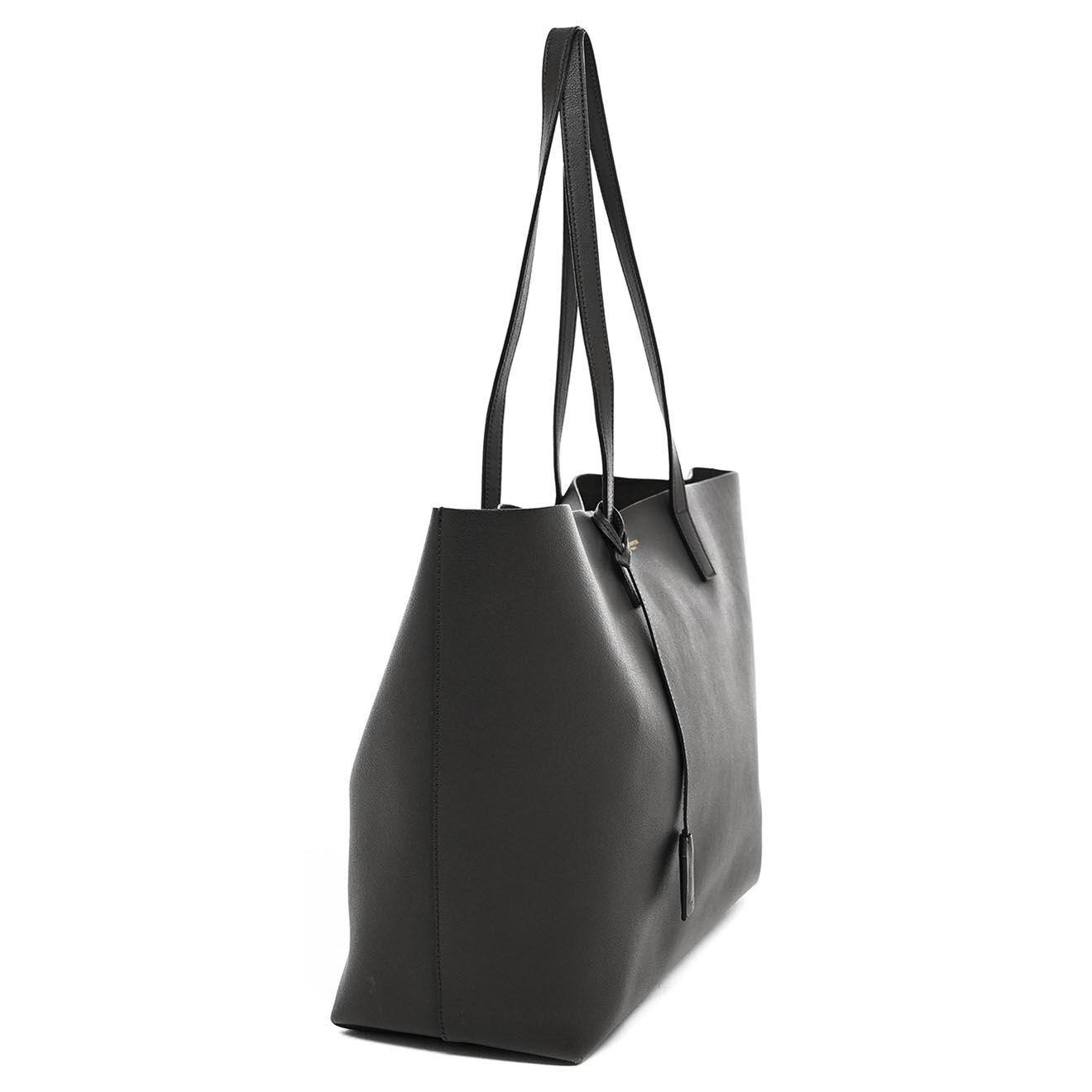 Saint Laurent Sac cabas en Cuir anthracite - Très bon état - Longueur 34 cm