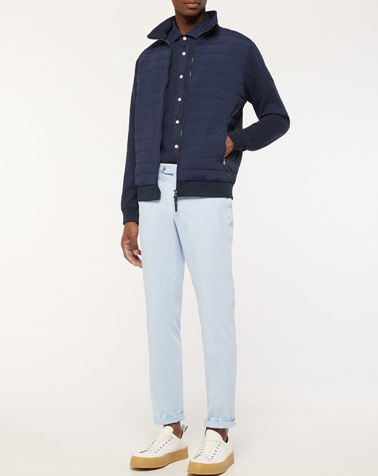 Hackett London Blouson Bimatière Media bleu marine