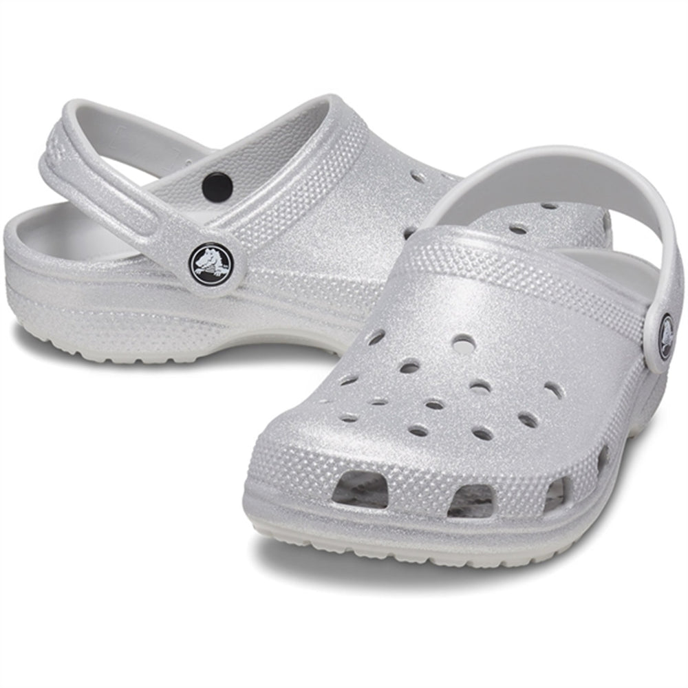 Køb Crocs Classic Glitter Clog Silver Glitter