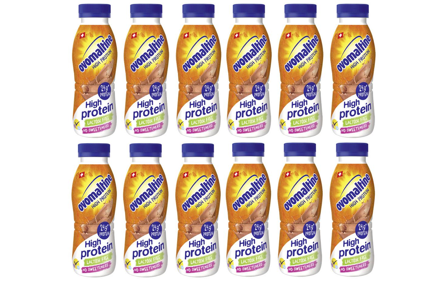 High Protein Drink 12 x 330 mlLaktosefreies Milchmischgetränk mit Malzextrakt und Kakao