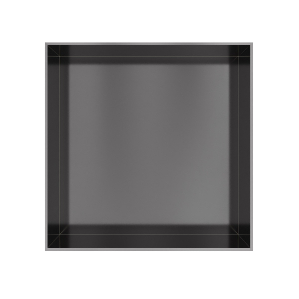 Hotbath &More frameless inbouwnis 30x30x10cm geborsteld gunmetal PVD