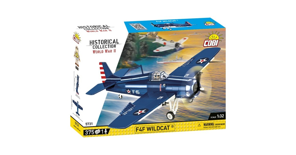 COBIHistorical Collection - F4F Wildcat - Northrop Grumman Constructiespeelgoed  (Schaal 1:32)