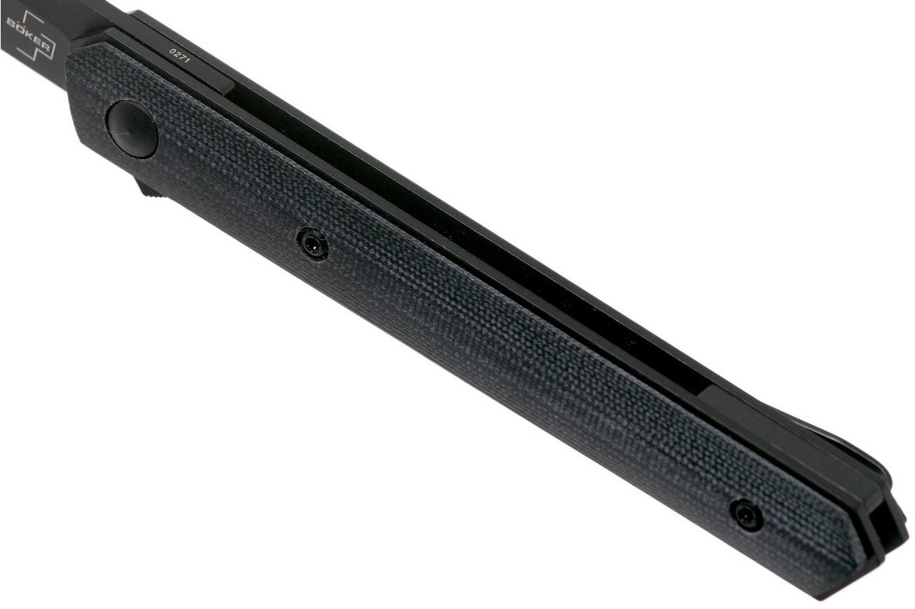 Böker Plus Kwaiken Air Mini G10 All Black 01BO329 zakmes, Lucas Burnley design