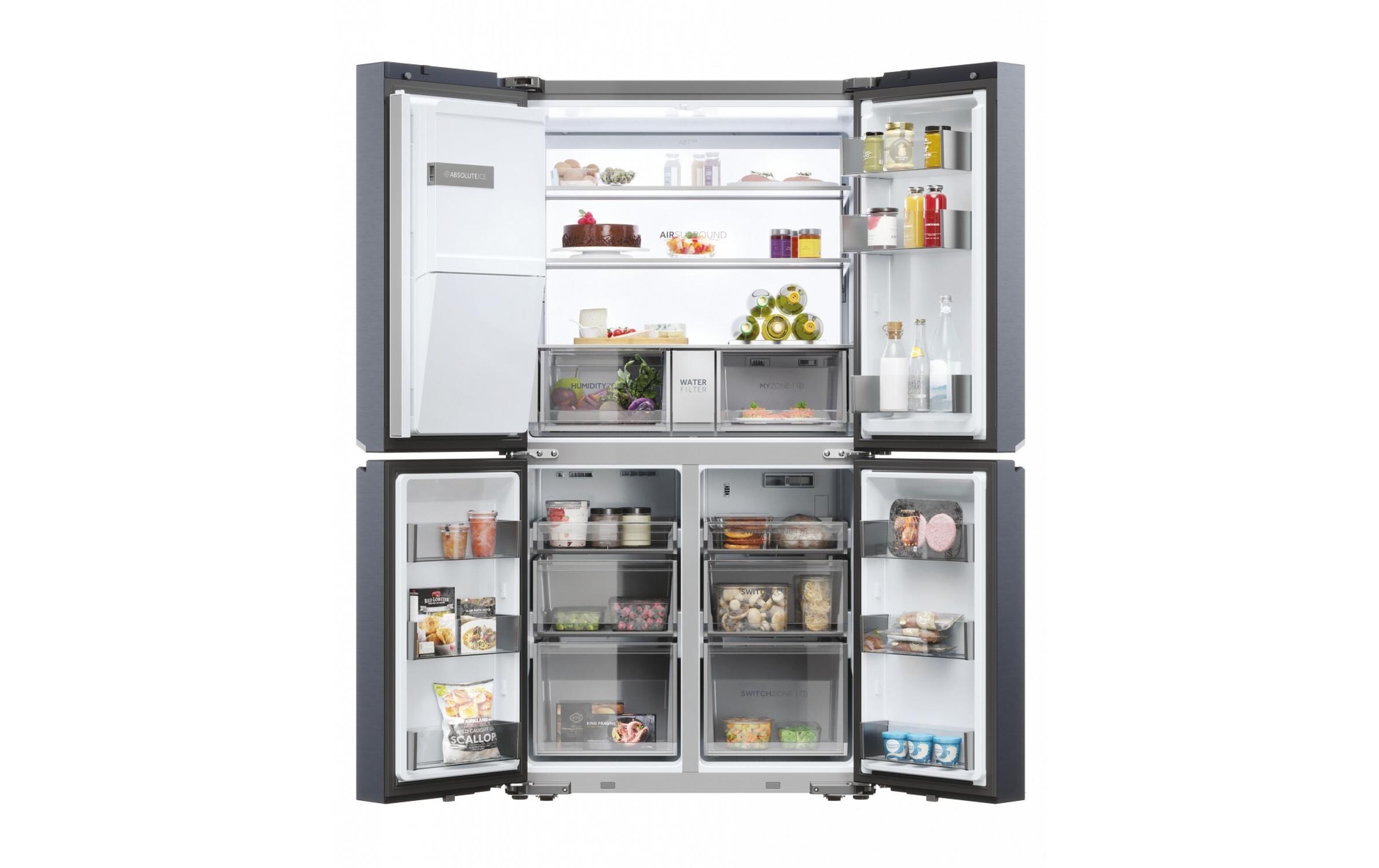 Foodcenter HCR7918EIMB Schwarz<br>Side by Side Kühlgerät