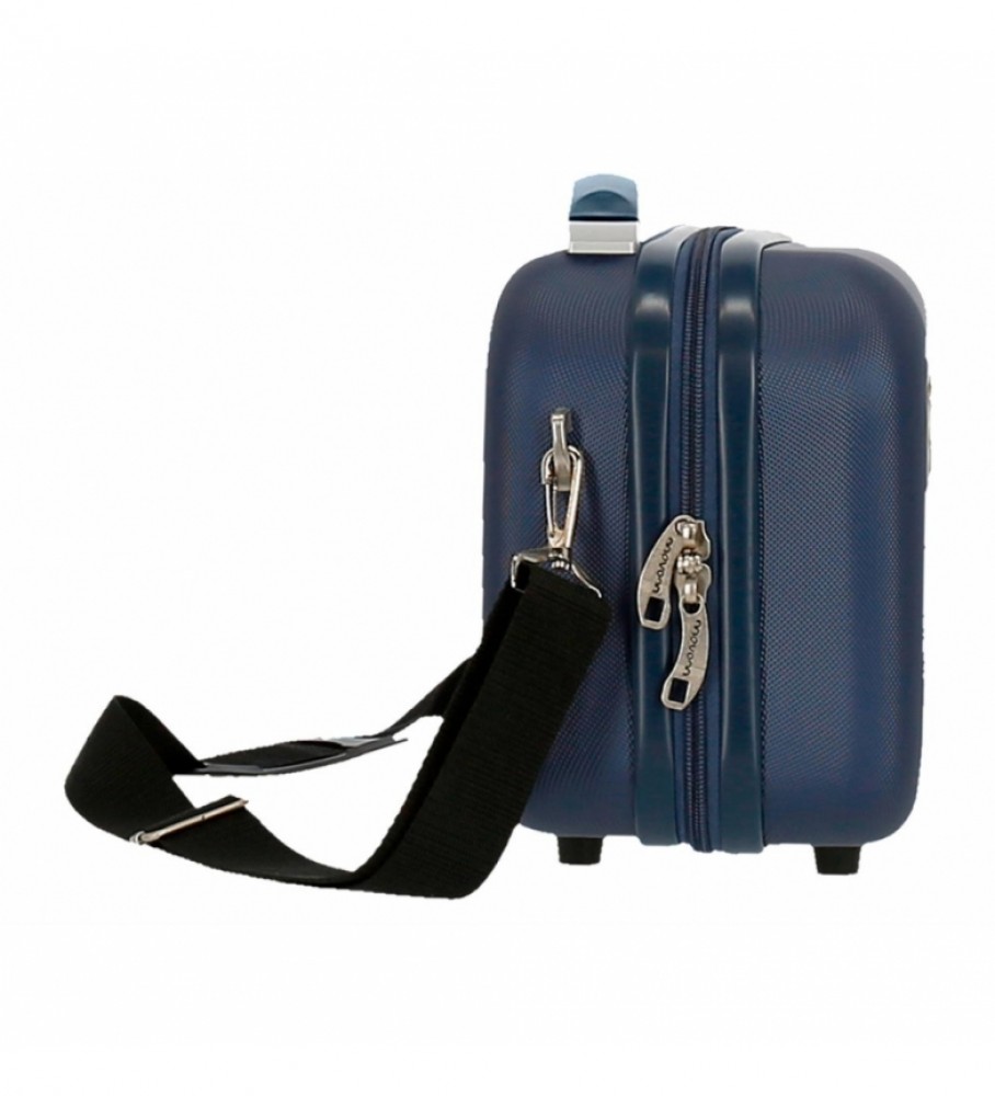 Nécessaire Movom Riga ABS, adaptável, azul marinho - 29x21x15cm -