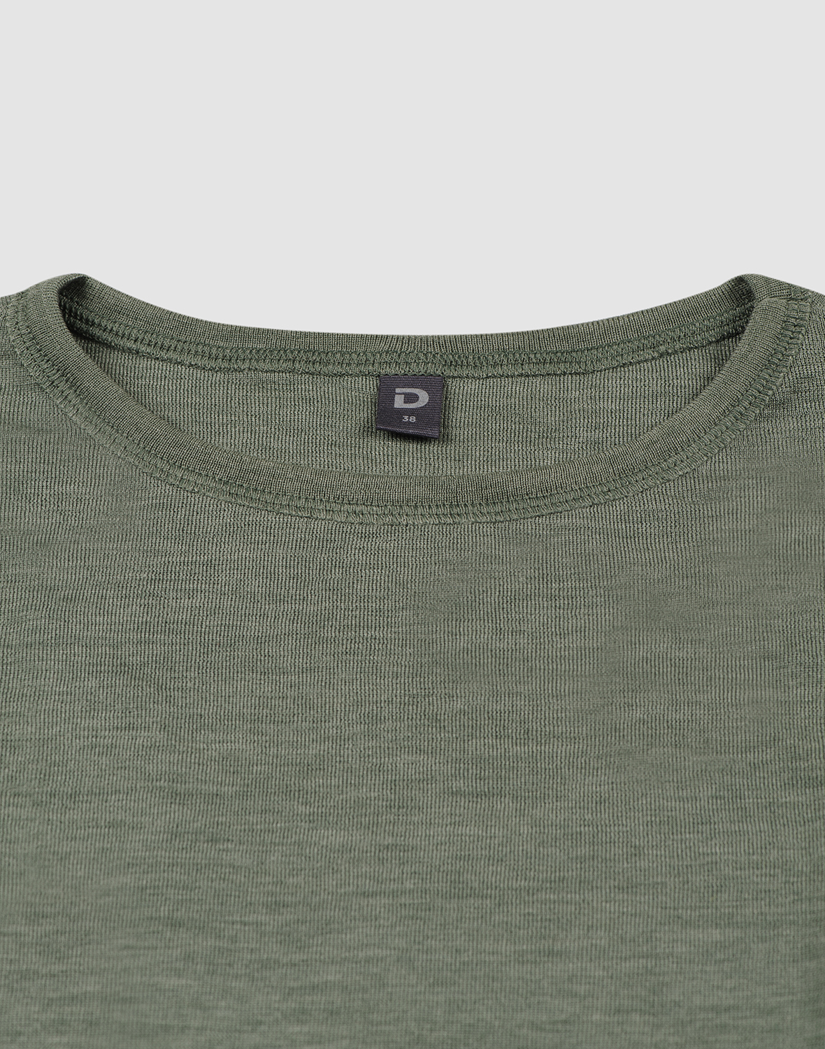 T-shirt met ruches van merinowol/zijde voor dames