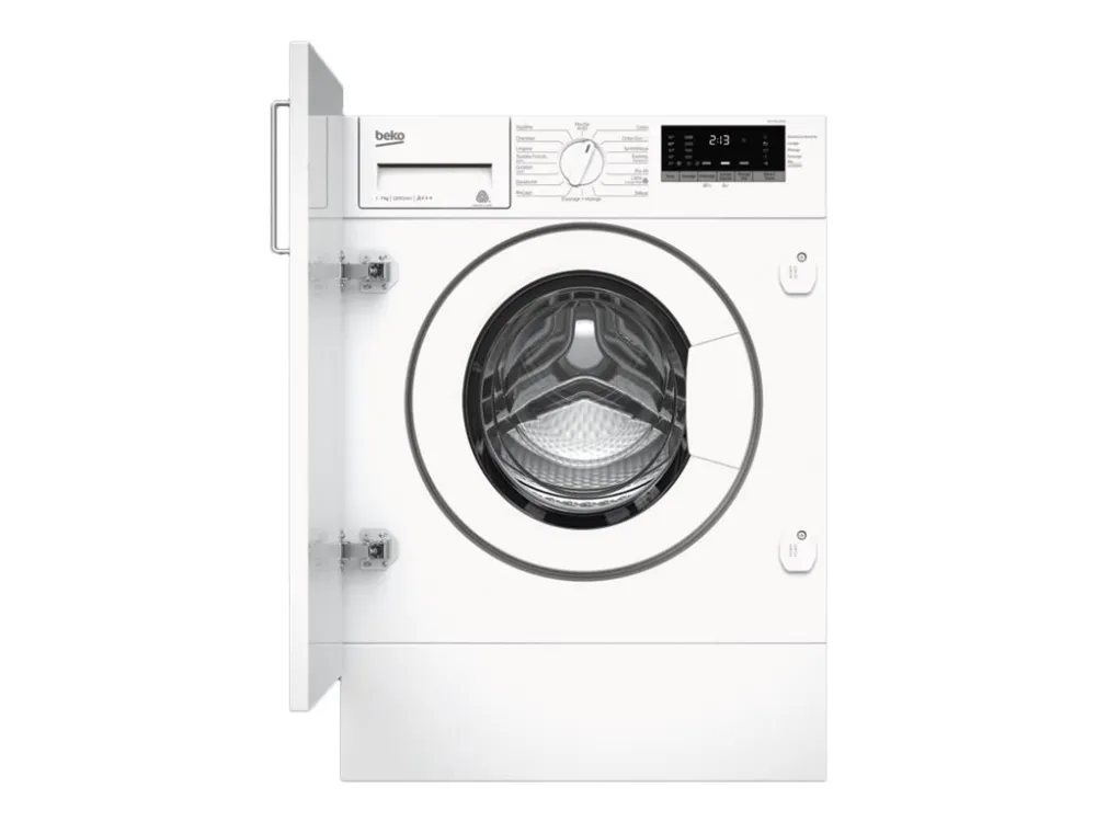 Beko WITC7612B0W - Vaskemaskine - bredde: 60 cm - dybde: 55 cm - højde: 82 cm - frontbetjening - 55 liter - 7 kg - 1200 rpm - hvid