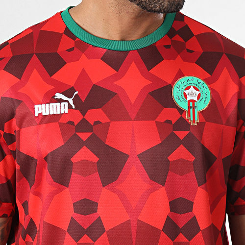 Maillot De Foot Maroc FRMF Football Culture 771994 Rouge