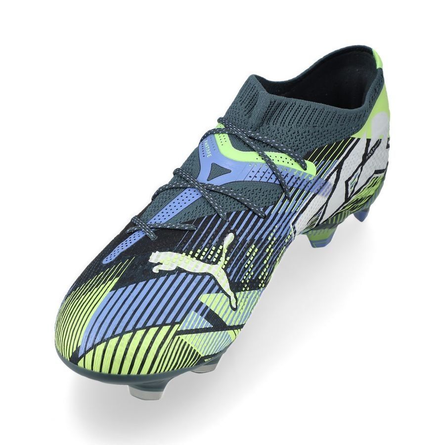 PUMA Future 7 Ultimate Low FG/AG Lights Out - Gray Skies/Blanc/Fizzy Apple