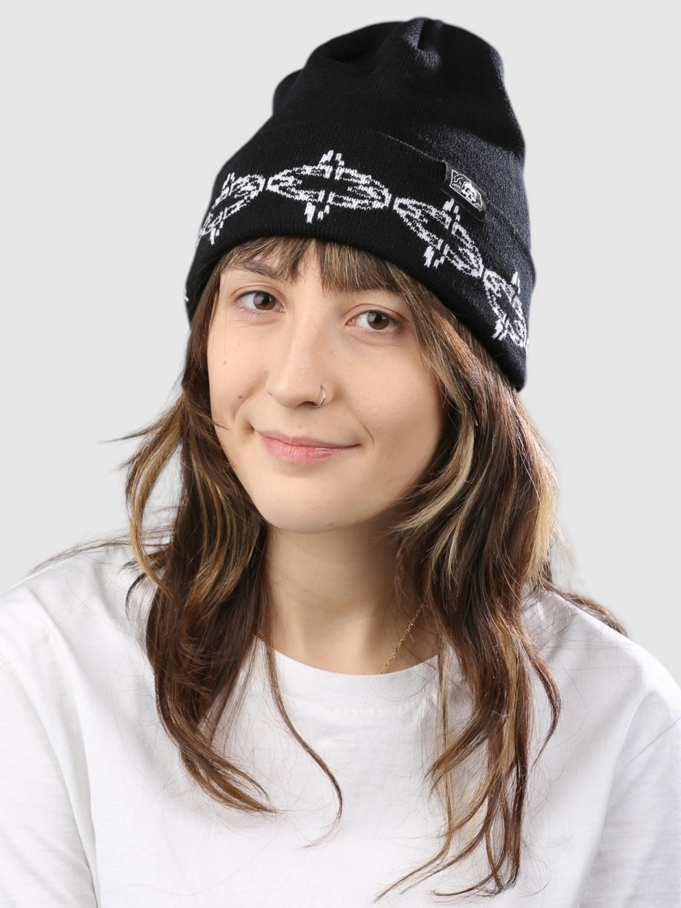 Lurking Class Spiked Chain Beanie black