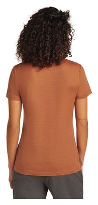 T-shirt Technique Femme Icebreaker Merino 150 Tech Lite Adventure Ride Marron