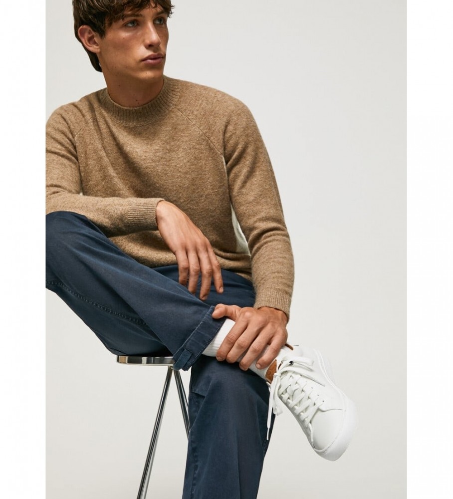 Tênis Pepe Jeans Copa Joe Uno de couro branco
