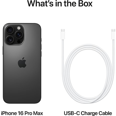 iPhone 16 Pro Max 256GB - Black Titanium