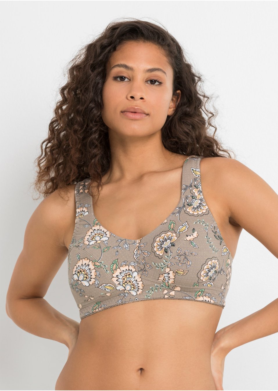 Lot de 3 soutiens-gorge sans armatures avec coton