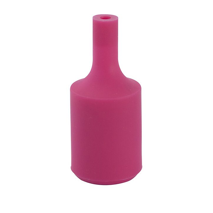 Douille E27 Chacon en silicone couleur rose