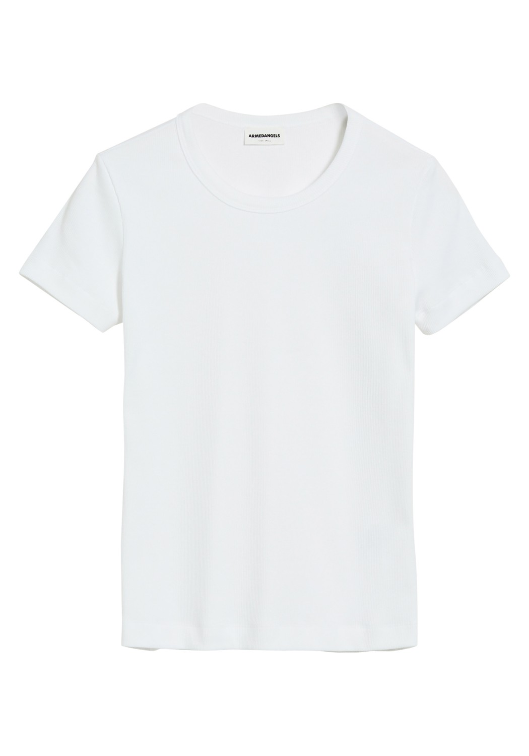 Armedangels Ripp-T-Shirt Kardaa White