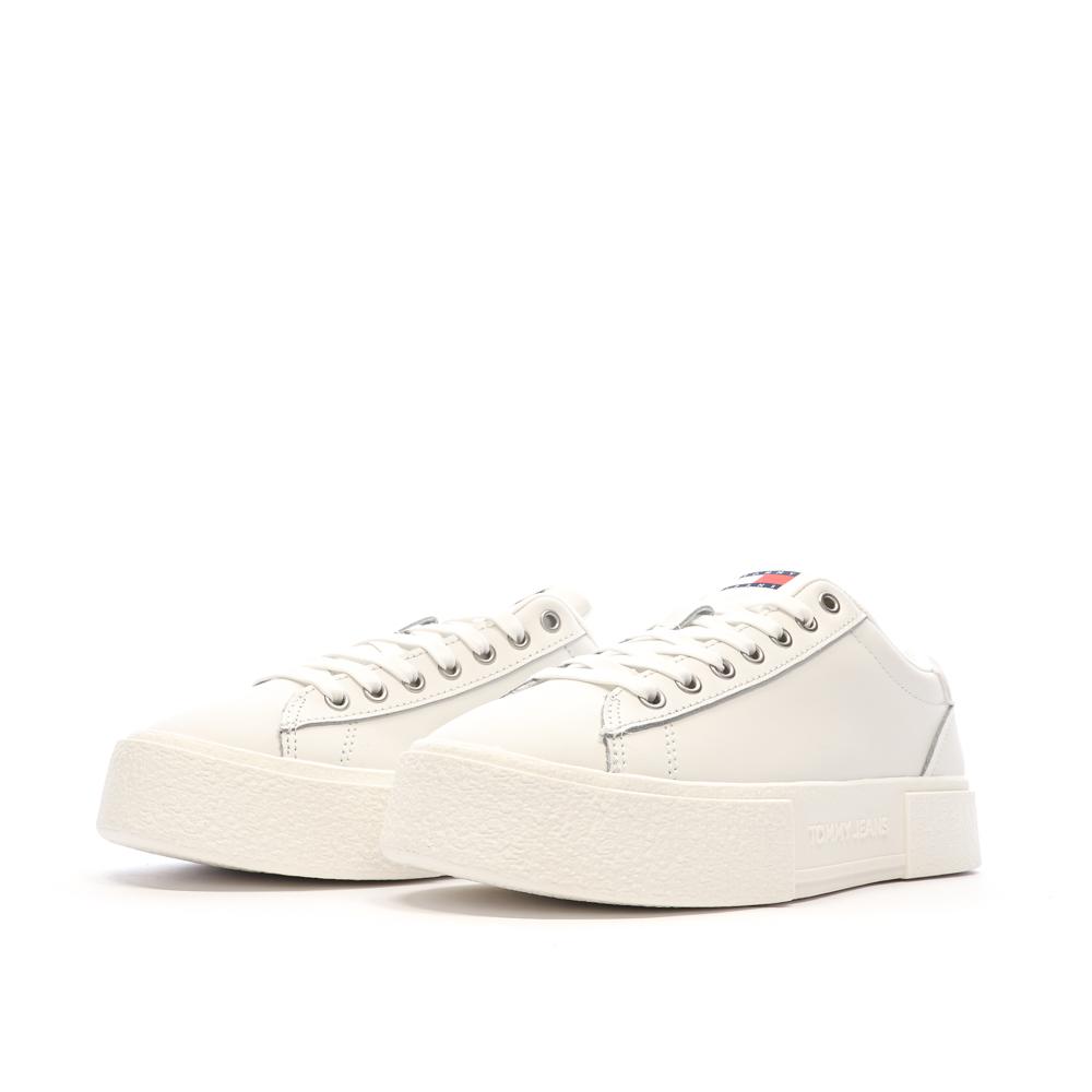 Tommy Hilfiger Baskets Écru Femme Tommy Hilfiger Foxing