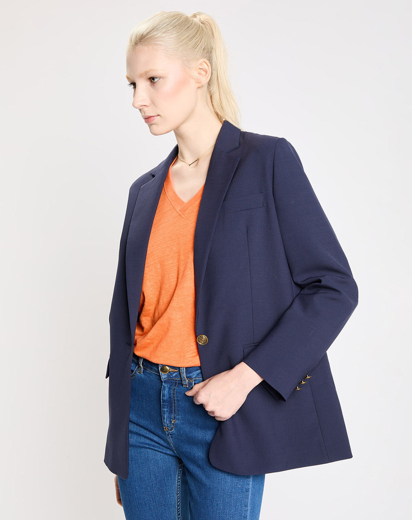 Jodhpur Veste Regina bleue